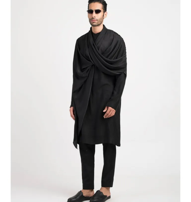 Black Alter Kurta Set
