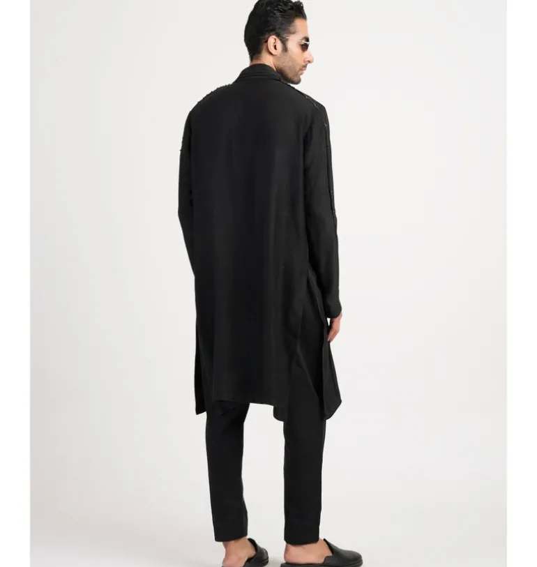 Black Alter Kurta Set
