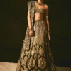 Black & Gold Mirror Lehenga Set