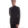 Black Chevron Bandhgala