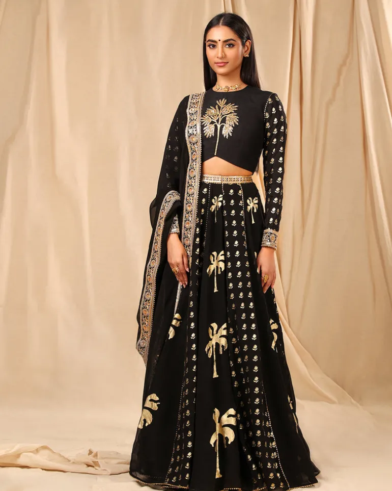 Black Coco Lehenga Set