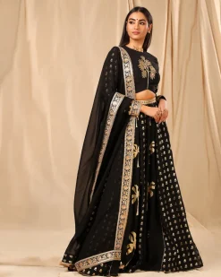 Black Coco Lehenga Set