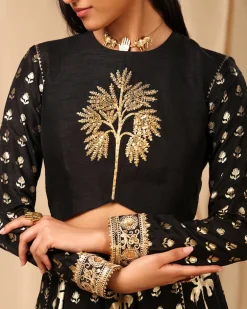 Black Coco Lehenga Set