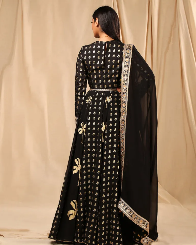 Black Coco Lehenga Set