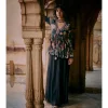 Black Crepe Pant Set