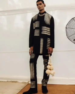 Black Devarshi Co-Ord Set
