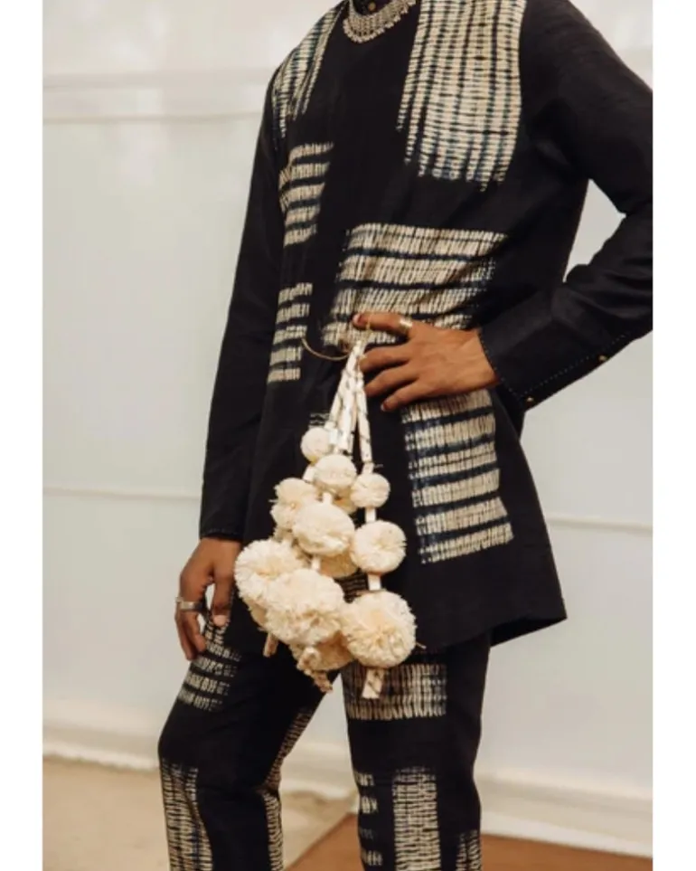 Black Devarshi Co-Ord Set