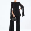 Black Embroidered Jacket & Pant Set