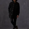 Black Embroidery Kairos Nehru Jacket Set