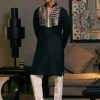 Black Goe Metallic Kurta Set