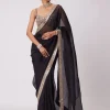 Black Organza Sari Set
