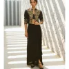 Black Parakeet Jacket Set