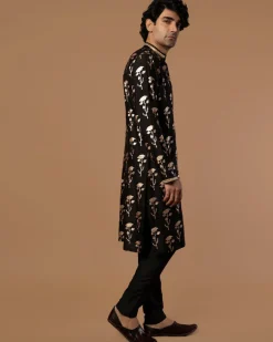 Black Periwinkle Kurta