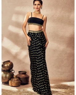 Black Pixie Dust Skirt Set