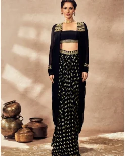 Black Pixie Dust Skirt Set