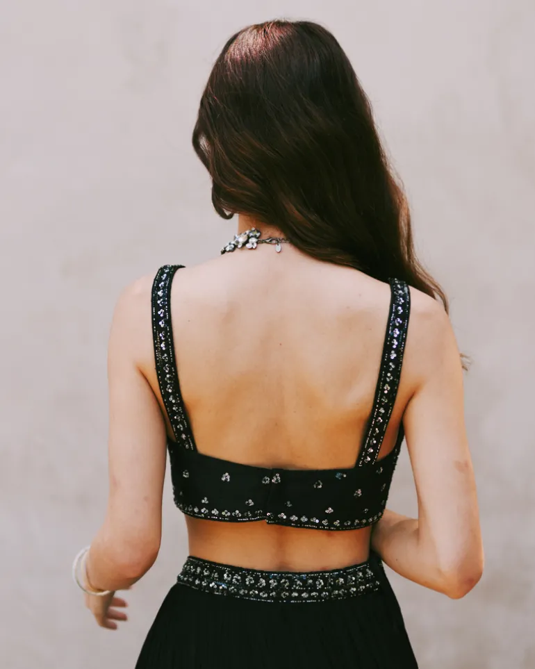 Black Savli Lehenga