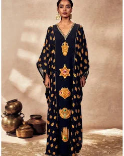 Black Trinkets Kaftan