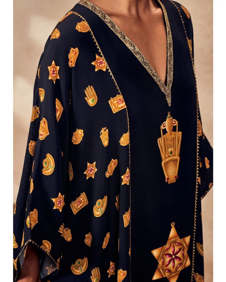 Black Trinkets Kaftan
