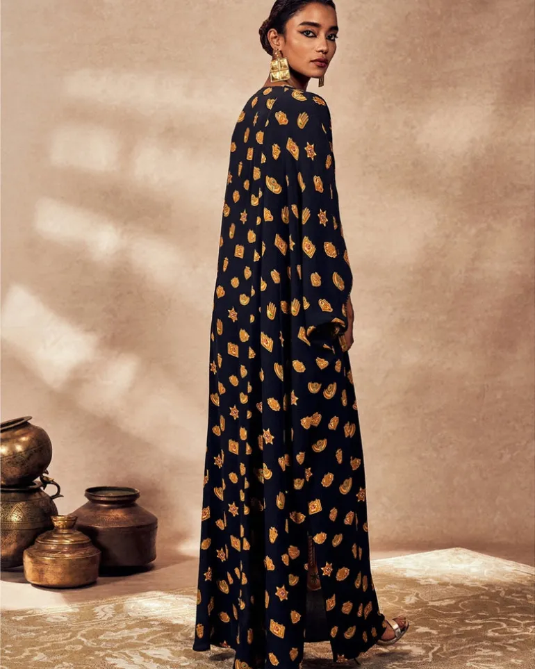 Black Trinkets Kaftan