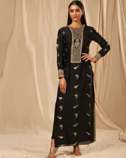 Black Vintage Fiona Kurta