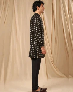 Black Wallflower Kurta Set