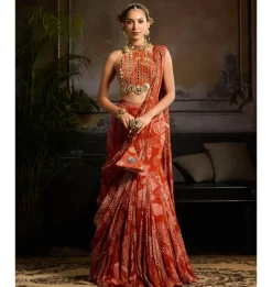Bloom Mermaid Sari Set