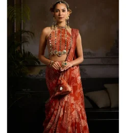 Bloom Mermaid Sari Set