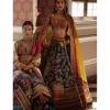 Blue and Mustard Mumbai Lehenga Set