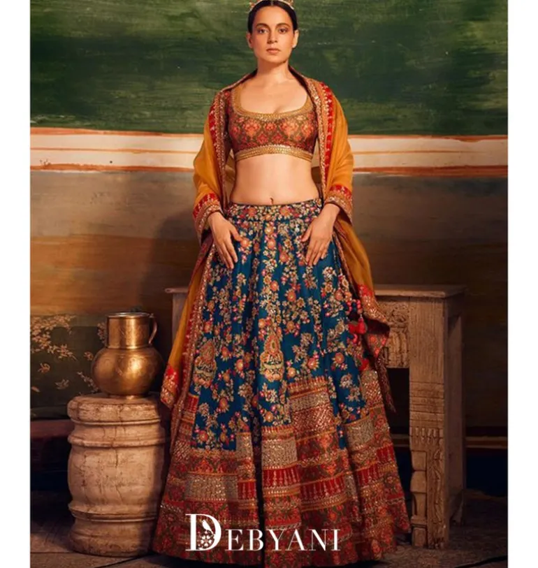 Blue Meena Lehenga Set