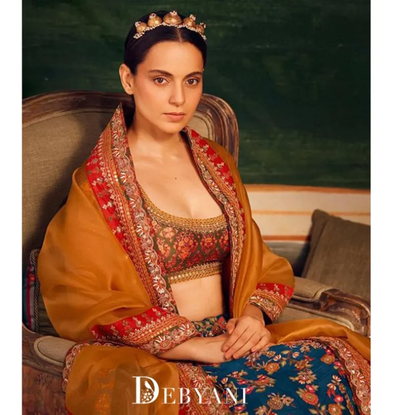 Blue Meena Lehenga Set