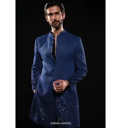 Blue Ombre Sherwani
