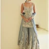 Blue Pearl Sharara Set