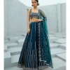 Blue Riya Skirt Set