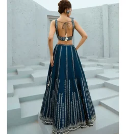 Blue Riya Skirt Set