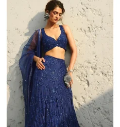 Blue Serena Skirt Set