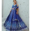 Blue Sunflower Skirt Set