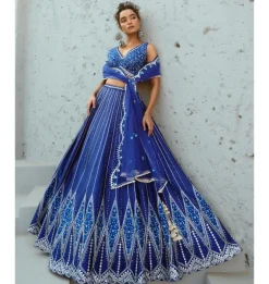 Blue Sunflower Skirt Set