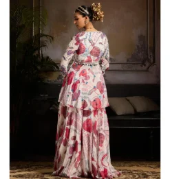Blush Mirage Peplum Kurti Set