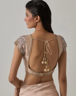 Blush Zari Sari Set