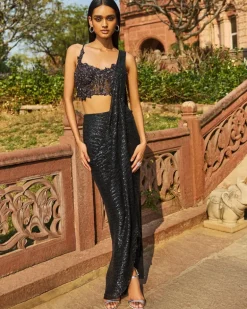 Bonita Drape Sari Set