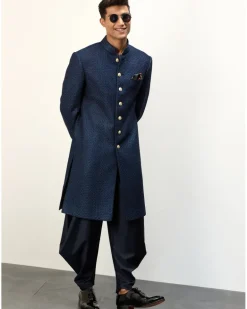 Botanical Blue Printed Kurta Set