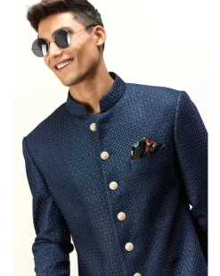 Botanical Blue Printed Kurta Set
