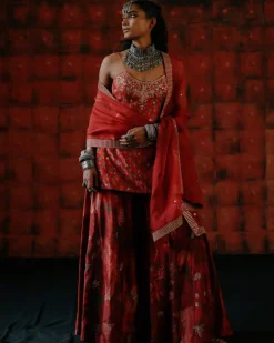 Brick Red Tunic Set