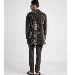 Brics Velvet Bandhgala