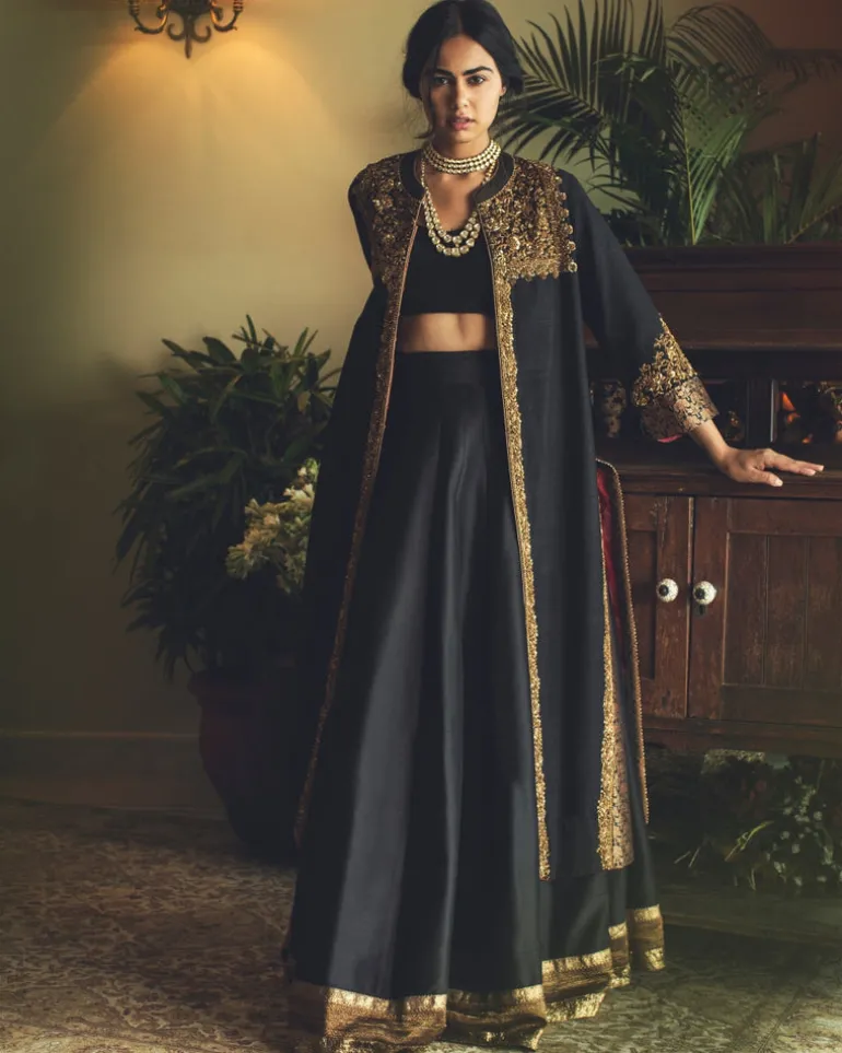 Brocade & Zardozi Jacket Set