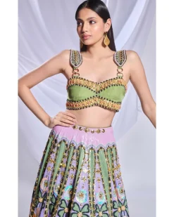 Celtic Hearts Lehenga Set
