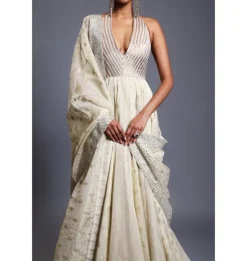 CF Gradient Ivory Anarkali