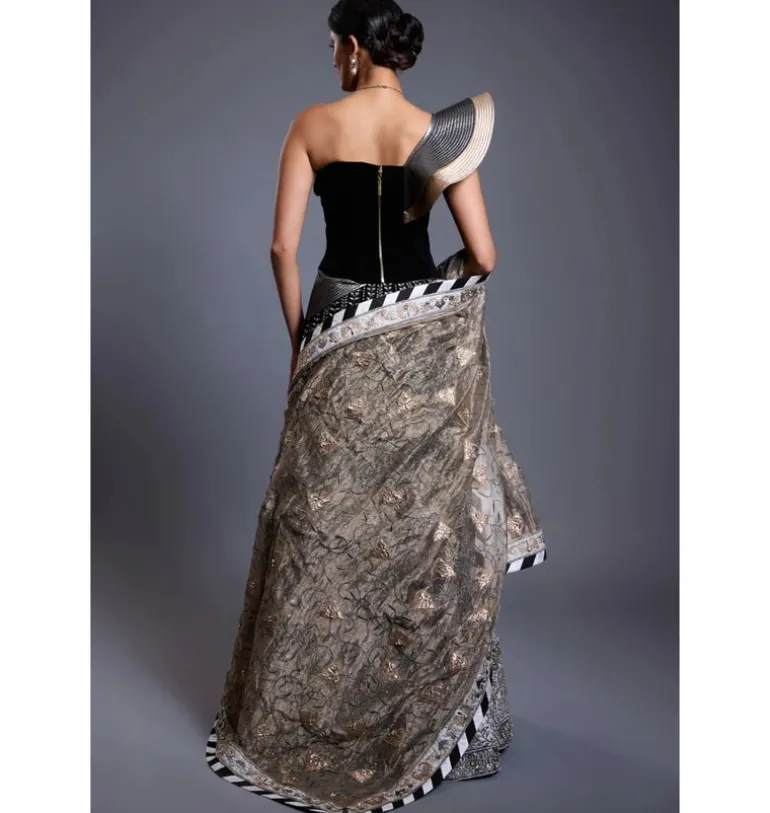 CF Ivory Applique Lehenga Set