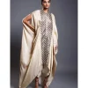 CF Pleated Ivory Drape Kaftan