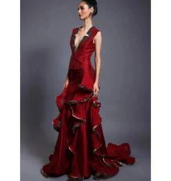CF Ruffled Splash Skirt Set